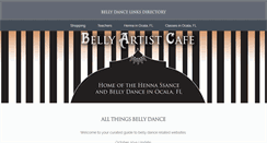 Desktop Screenshot of bellyartistcafe.net
